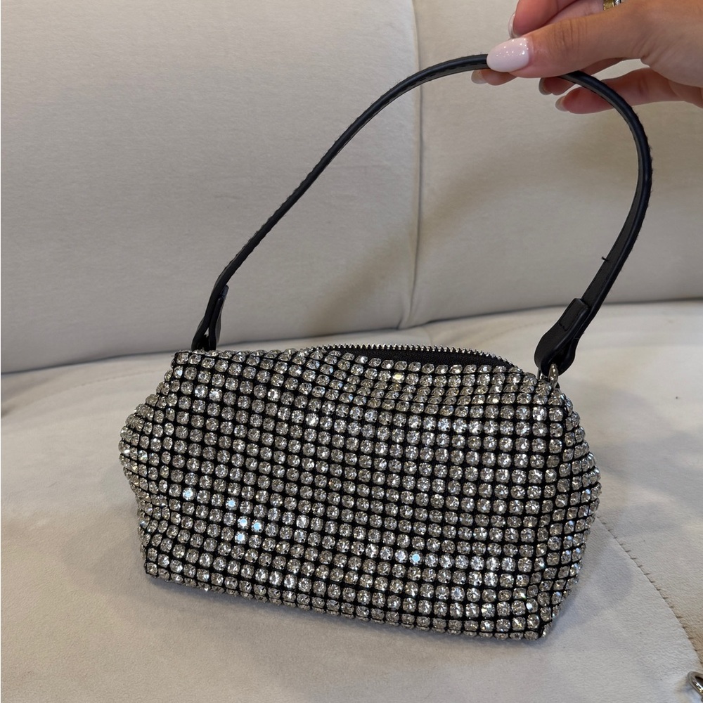 Elegant Black and Silver Women's Handbag
